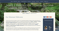 Desktop Screenshot of jameslhinckleyjrfuneralhome.com