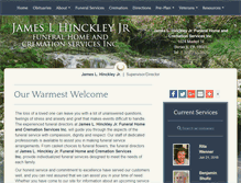 Tablet Screenshot of jameslhinckleyjrfuneralhome.com